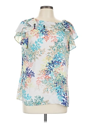 Worthington Short Sleeve Blouse (view 1)