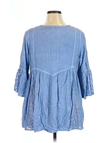 Roaman's 3/4 Sleeve T-Shirt (view 2)