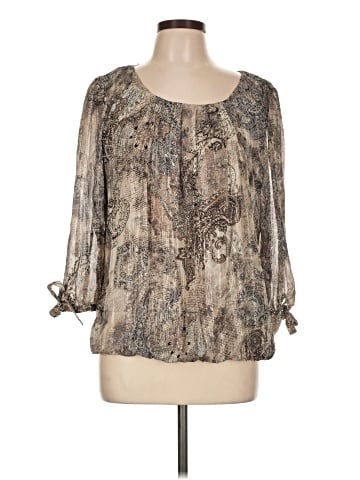 Roz & Ali 3/4 Sleeve Blouse (view 1)