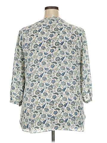 Rose + Olive 3/4 Sleeve Blouse (view 2)