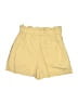 Zara Basic 100% Baumwolle Yellow Shorts Size S - photo 2