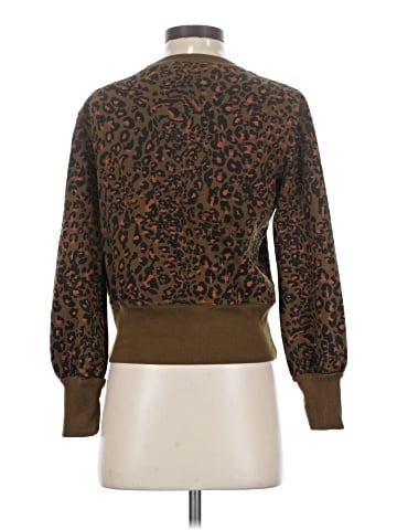 Madewell Banded Sweatshirt in Jungle Cat (view 2)