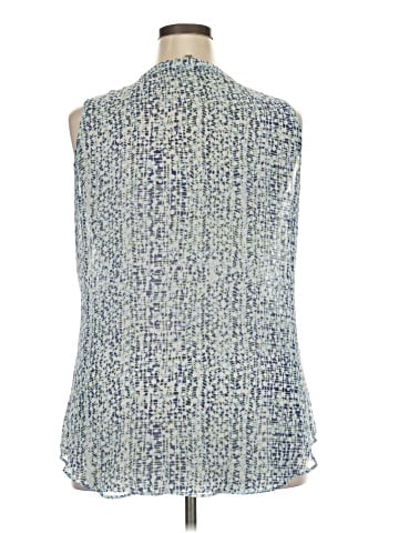 Rose + Olive Sleeveless Blouse (view 2)