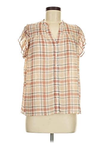 Ann Taylor LOFT Outlet Short Sleeve Blouse (view 1)