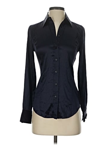 Armani Exchange Long Sleeve Silk Top (view 1)