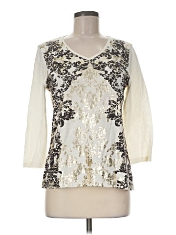 Zenergy by Chico's 3/4 Sleeve T-Shirt (view 1)