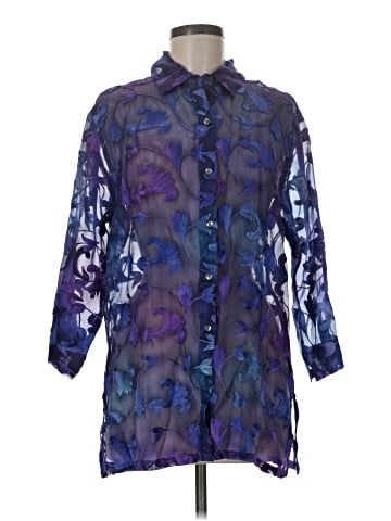 Chico's Design 3/4 Sleeve Silk Top (view 1)