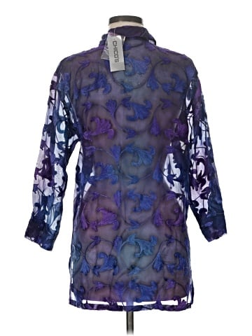Chico's Design 3/4 Sleeve Silk Top (view 2)