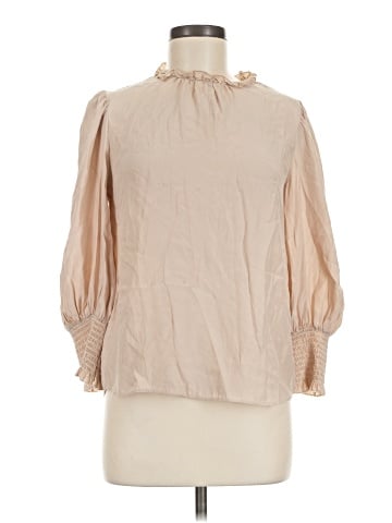 Amanda Uprichard 3/4 Sleeve Silk Top (view 1)