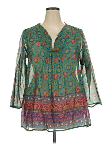 Natural Life 3/4 Sleeve Blouse (view 1)