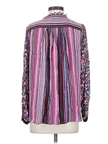 Elie Tahari Long Sleeve Silk Top (view 2)