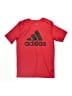 Adidas 100% Polyester Red Active T-Shirt Size 10 - 12 - photo 1