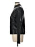 Guess 100% Polyurethane Metallic Black Jacket Size L - photo 5