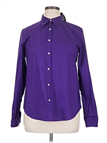 Lauren by Ralph Lauren Long Sleeve Button-Down Shirt (view 1)