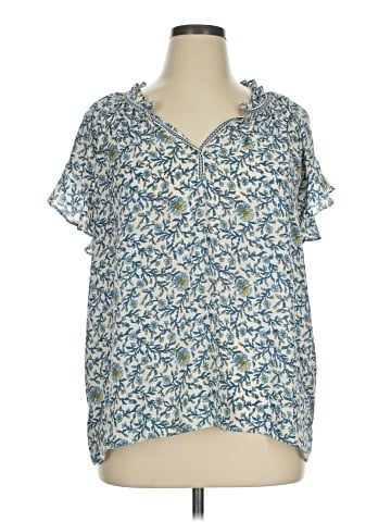 Max Studio Short Sleeve Blouse (view 1)