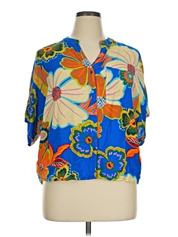 T Tahari Short Sleeve Blouse (view 1)