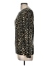 J. McLaughlin Chevron-herringbone Gold Black Pullover Sweater Size M - photo 5