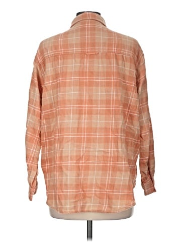 American Eagle Outfitters 3/4 Sleeve Button-Down Shirt (view 2)