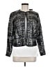 Bob Mackie 100% Polyester Print Silver Jacket Size 6 - photo 1
