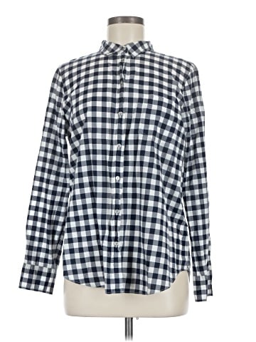 J.Crew Factory Store Long Sleeve Button-Down Shirt (view 1)