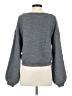 Bebe Solid Gray Pullover Sweater Size S - photo 2