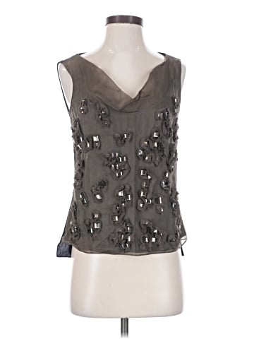 Elie Tahari Sleeveless Silk Top (view 1)
