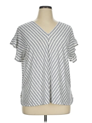 Max Studio Short Sleeve Blouse (view 1)