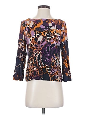 Elie Tahari 3/4 Sleeve Silk Top (view 1)