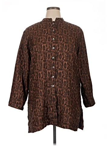 Chico's Design 3/4 Sleeve Button-Down Shirt (view 1)