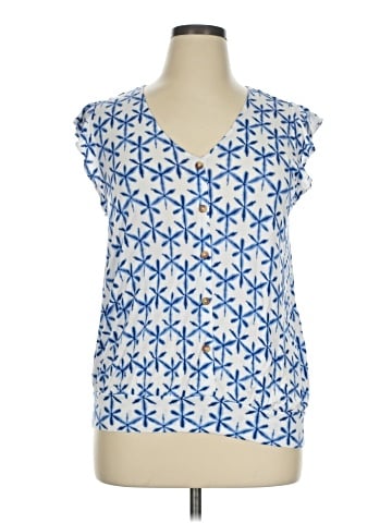 Ann Taylor LOFT Outlet Short Sleeve Blouse (view 1)