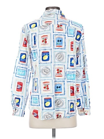 Ann Taylor LOFT Long Sleeve Button-Down Shirt (view 2)