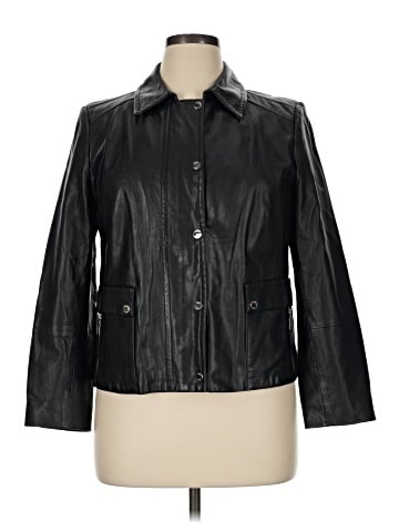 Anne Klein Leather Jacket (view 1)