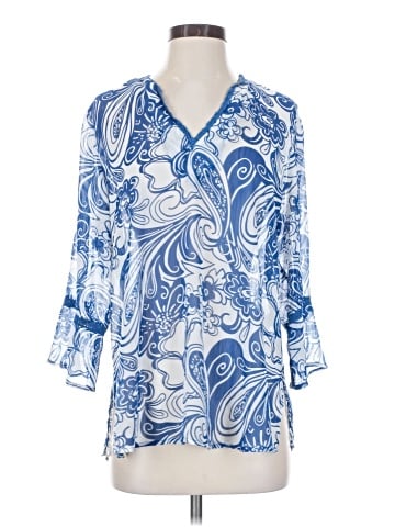 Susan Graver 3/4 Sleeve Blouse (view 1)