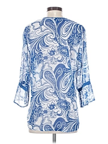 Susan Graver 3/4 Sleeve Blouse (view 2)