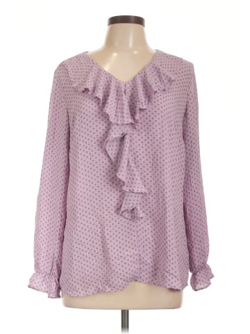 Roz & Ali Long Sleeve Blouse (view 1)