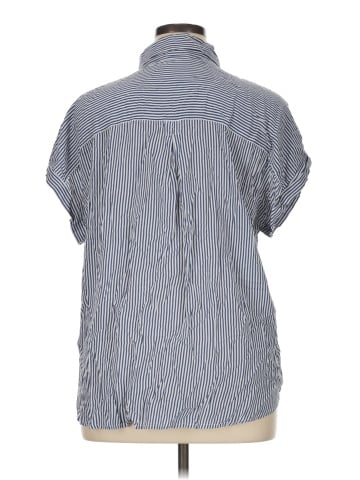 Cosmic Blue Love Short Sleeve Button-Down Shirt (view 2)