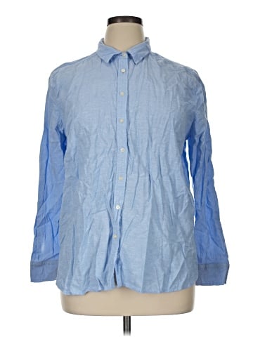 Ann Taylor LOFT Long Sleeve Button-Down Shirt (view 1)