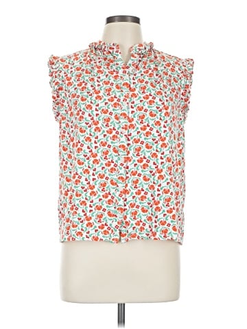 Boden Sleeveless Button-Down Shirt (view 1)