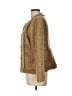Chico's 100% Polyester Tweed Gold Jacket Size Lg (2) - photo 5