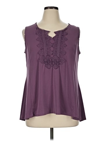 Roz & Ali Sleeveless Blouse (view 1)