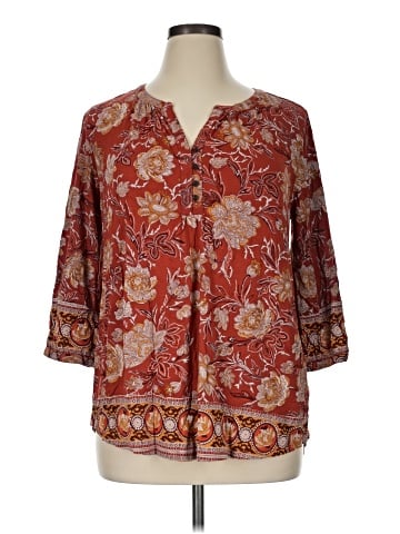 Lucky Brand 3/4 Sleeve Blouse (view 1)