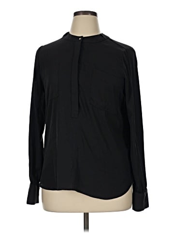 White House Black Market Long Sleeve Blouse (view 1)