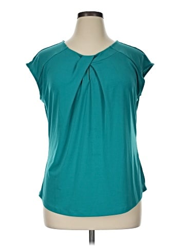 Worthington Short Sleeve Blouse (view 1)