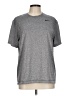 Nike 100% Polyester Gray Active T-Shirt Size L - photo 1