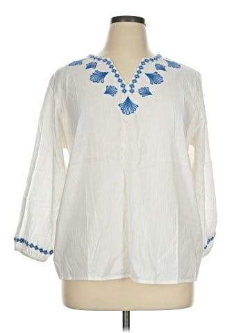 St. John's Bay 3/4 Sleeve Blouse (view 1)