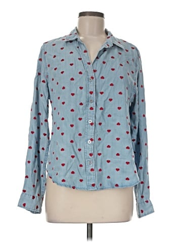 Velvet Heart Long Sleeve Button-Down Shirt (view 1)