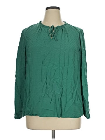 Croft & Barrow Long Sleeve Blouse (view 1)