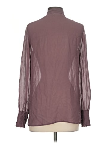 Hinge Long Sleeve Silk Top (view 2)