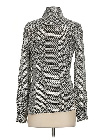 Equipment Long Sleeve Silk Top (view 2)