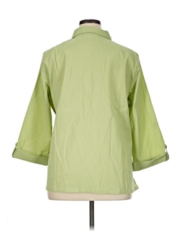 Draper's & Damon's 3/4 Sleeve Button-Down Shirt (view 2)
